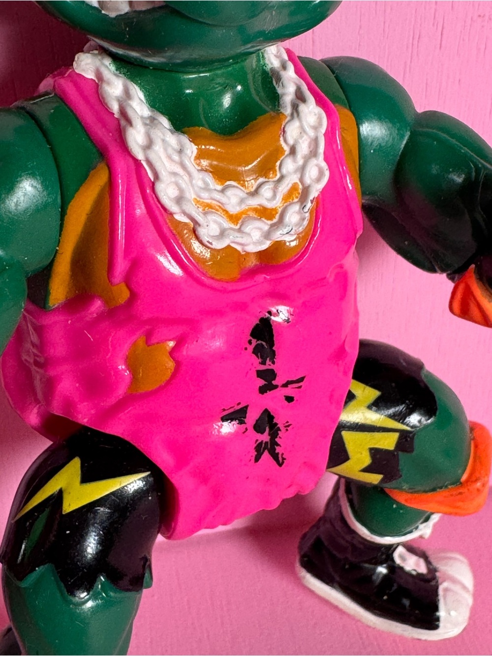1991 Playmates Toys "Shell Slammin' Mike" action figure TMNT Ninja Turtle - Picture 7 of 11